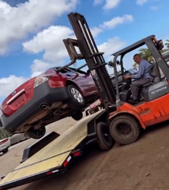Junk Car hauled off to junk yard